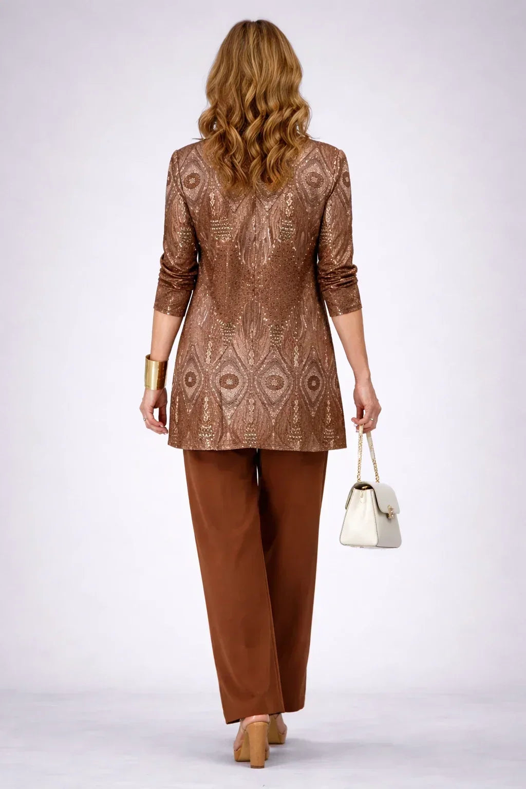 Lillian | Rust Paisley Three-Piece Set
