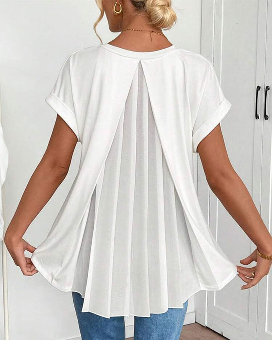 Lucretia | Patchwork Short-Sleeved T-Shirt