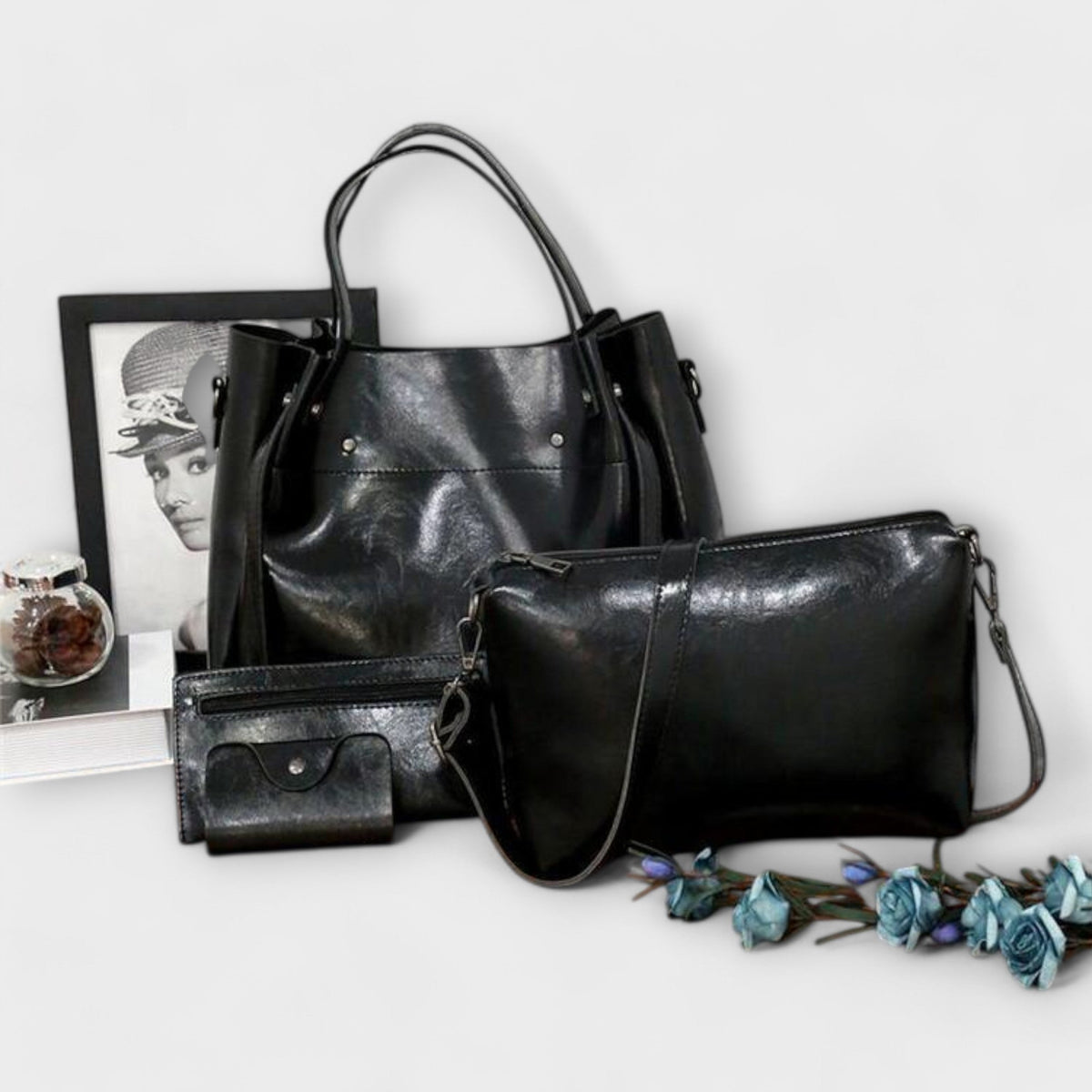 Olivia™ | 4-Piece Vintage Bag Set
