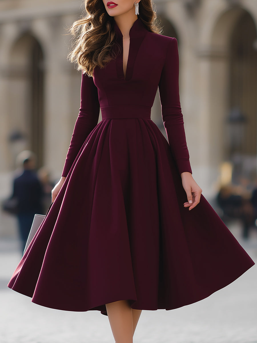 Jennifer | V-Neck Midi Dress