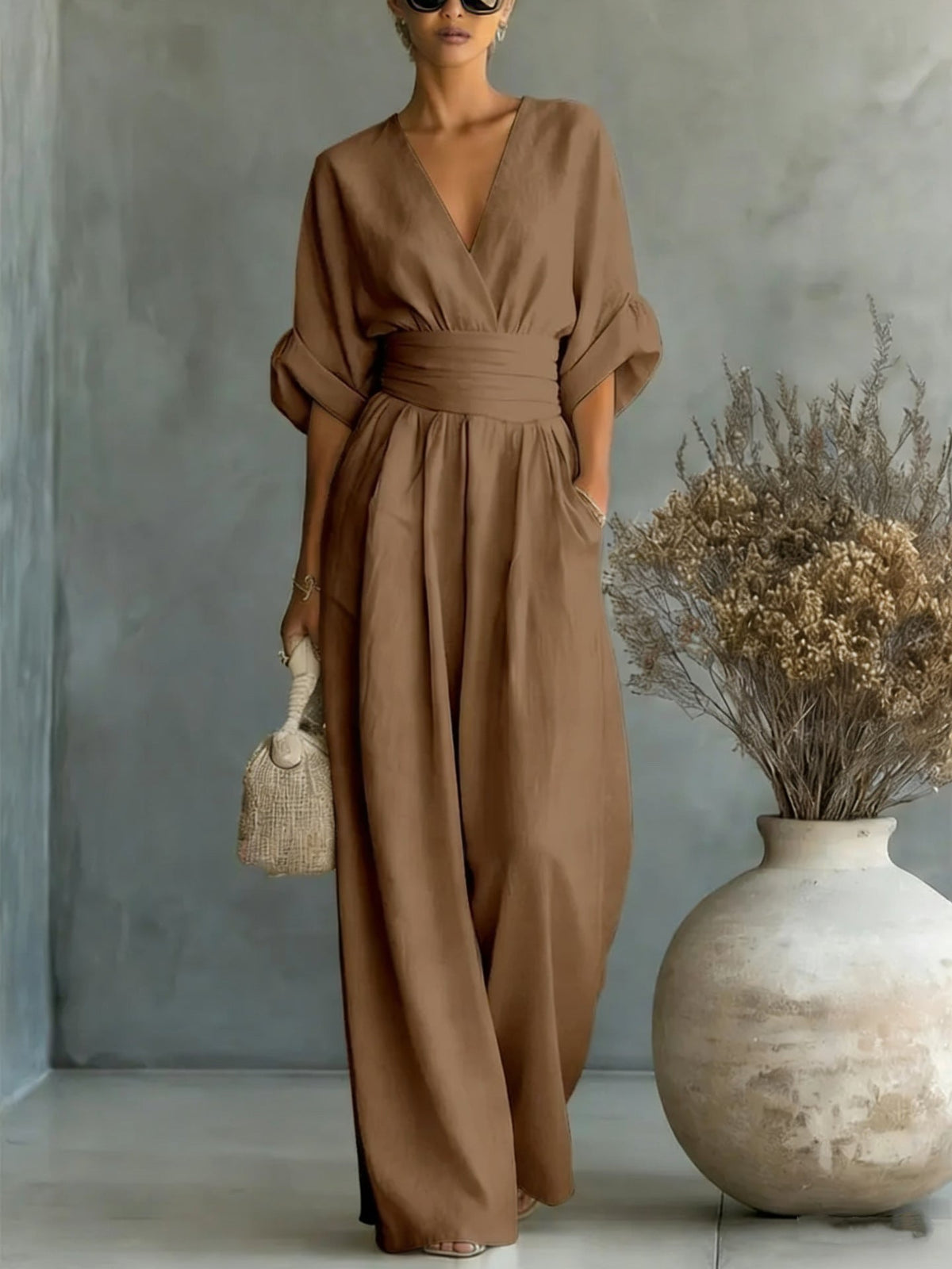 Georgina™ | Elegant Jumpsuit with V Neck