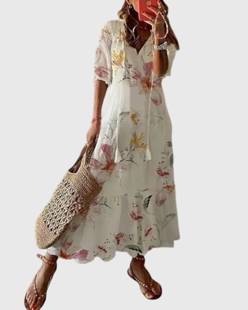 Amalia | Boho Vintage Summer Maxi Dress