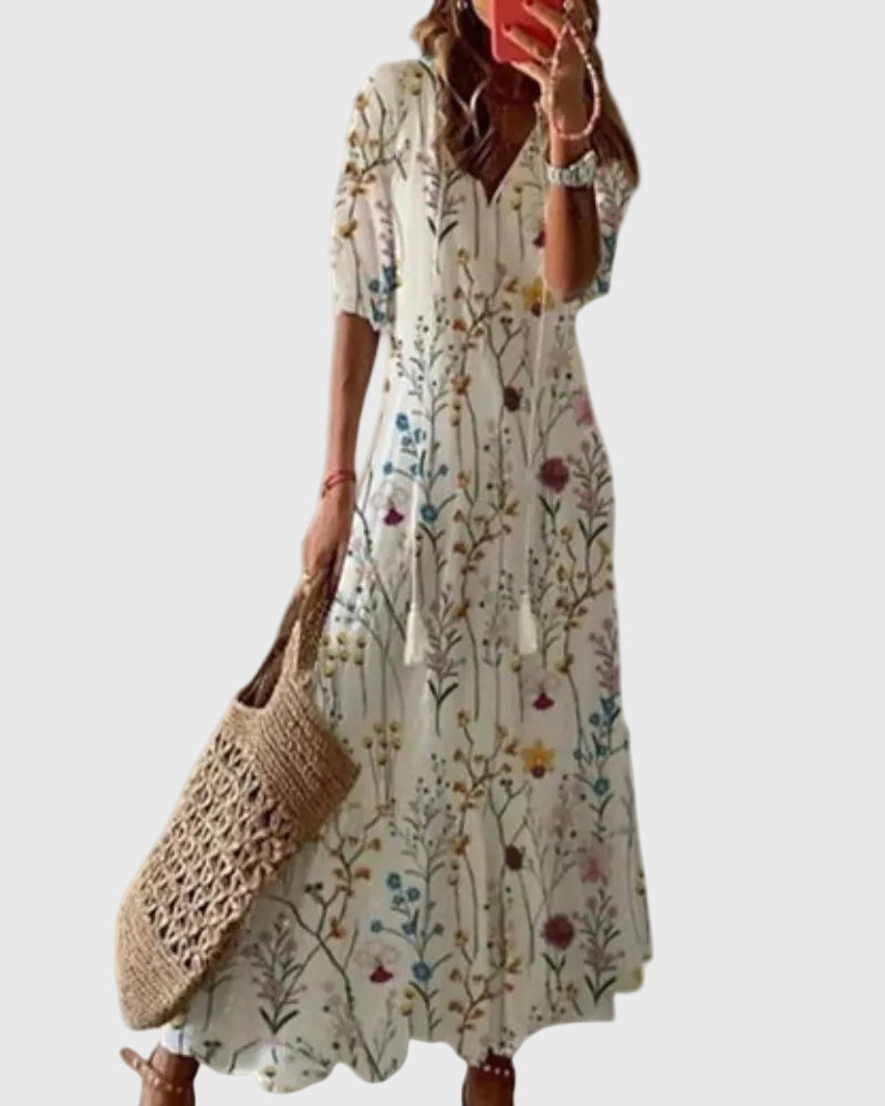 Amalia | Boho Vintage Summer Maxi Dress