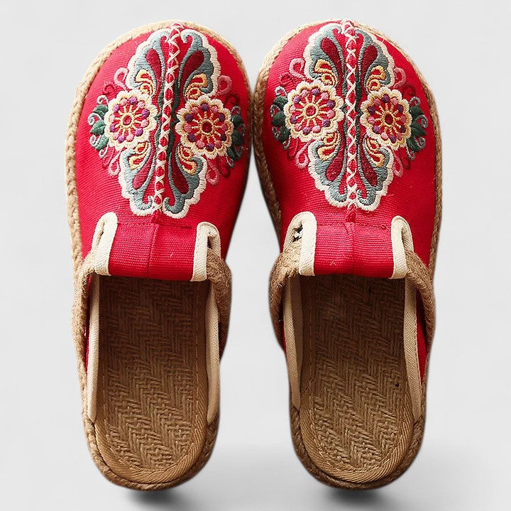 Marousse | Comfortable Handmade Floral Mules
