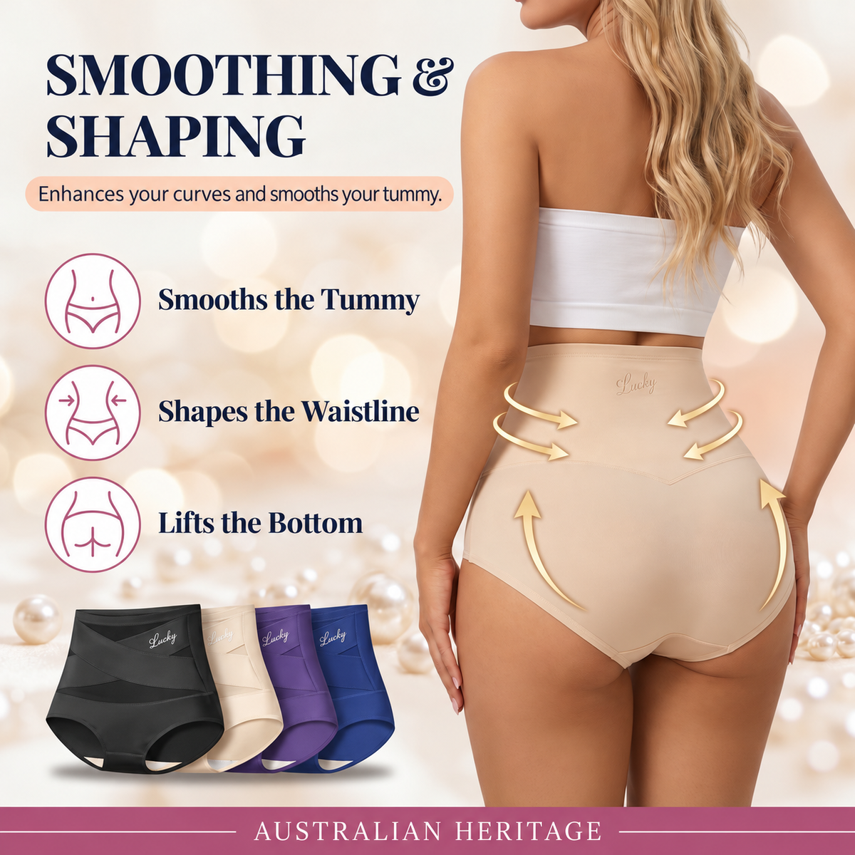 Cinchet™ – High-Waisted Cross Tummy Control Shaping Briefs