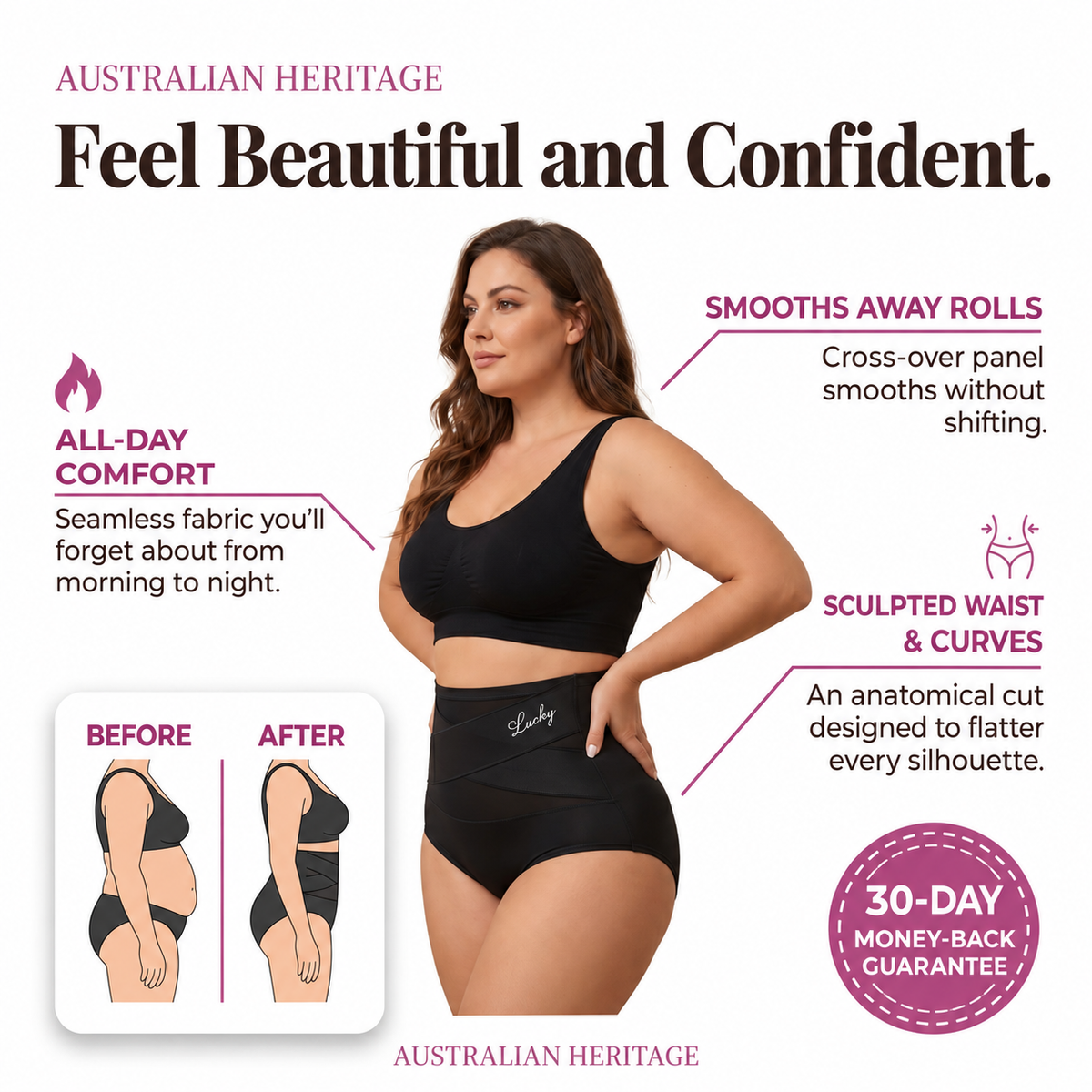 Cinchet™ – High-Waisted Cross Tummy Control Shaping Briefs