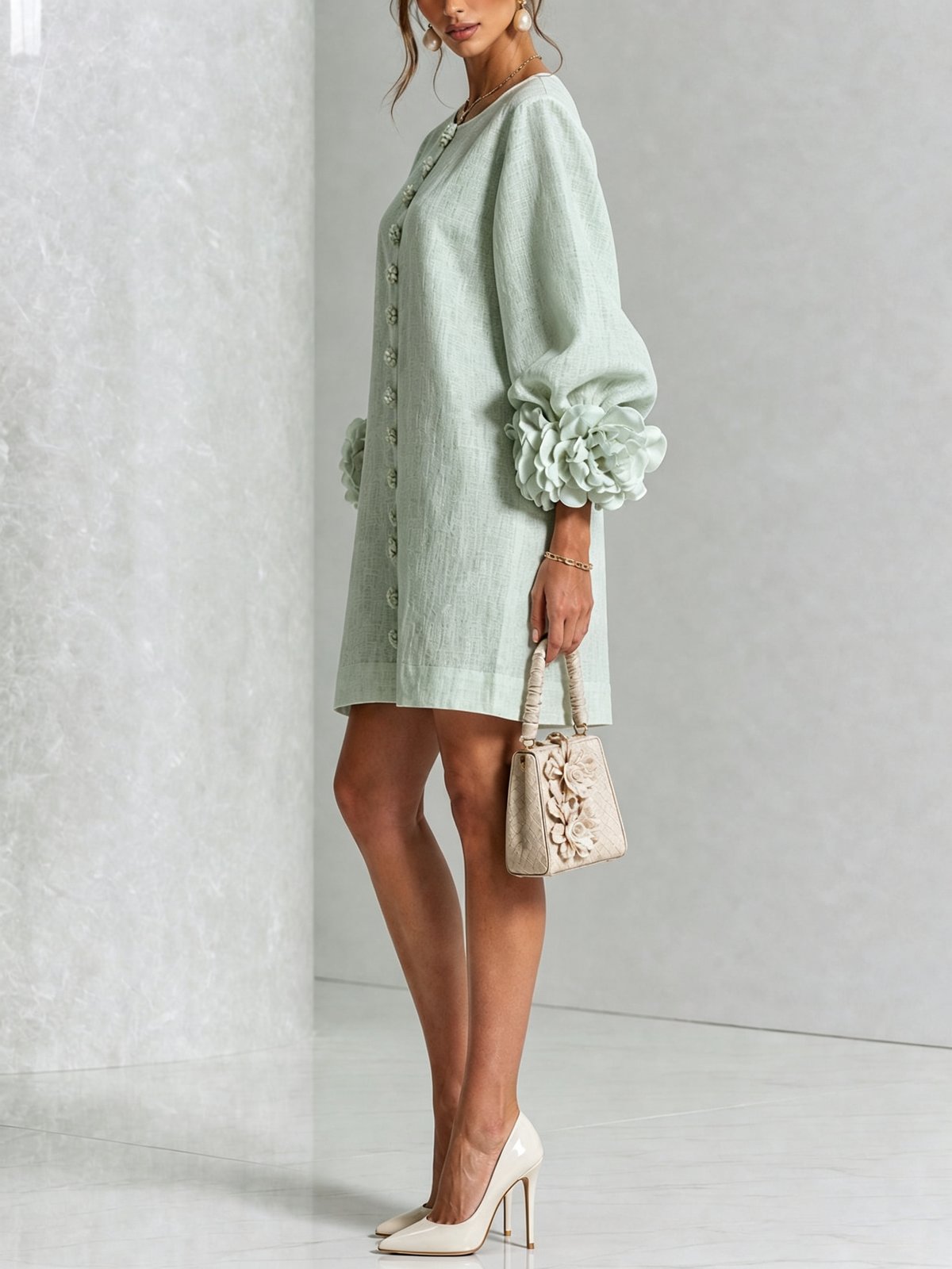 Jacinthe | Button-Down Mini Dress
