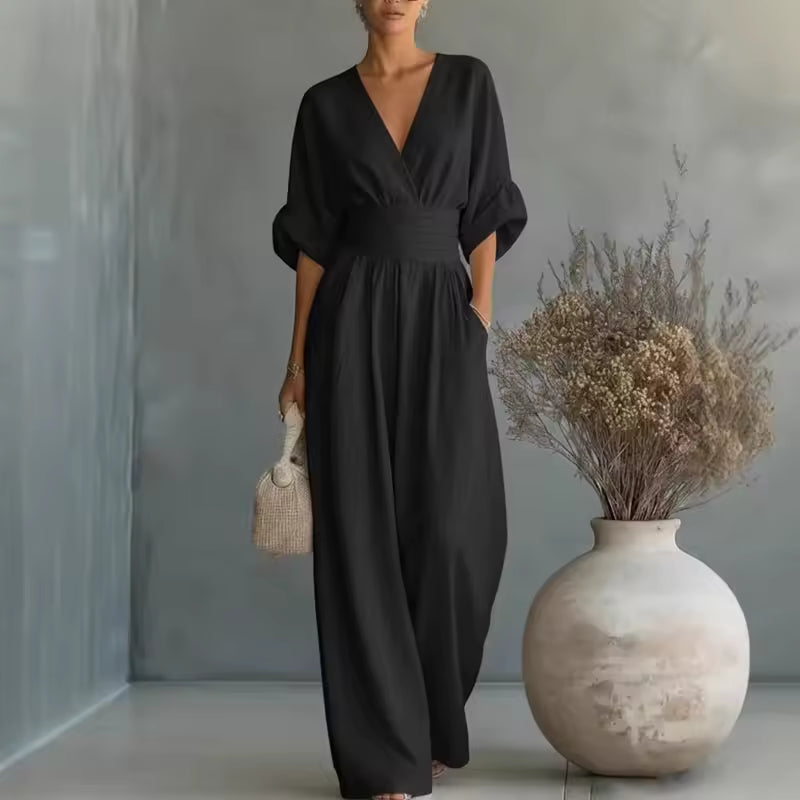 Georgina™ | Elegant Jumpsuit with V Neck