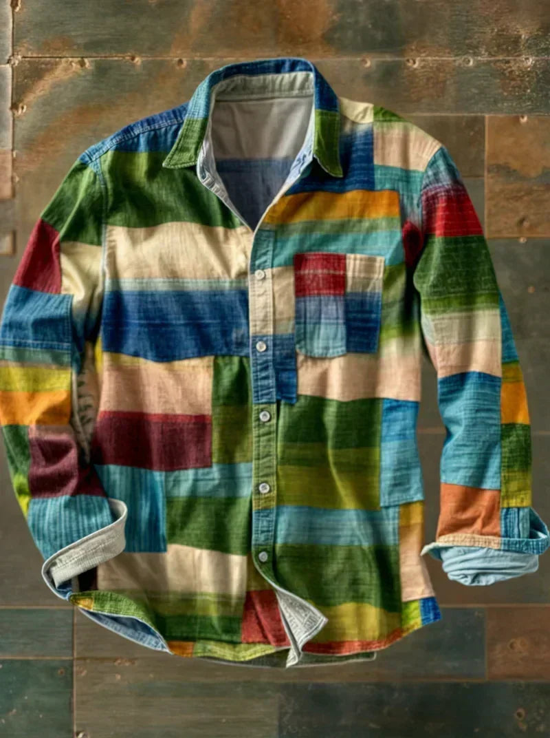 The Russel™ — Patchwork Statement Shirt