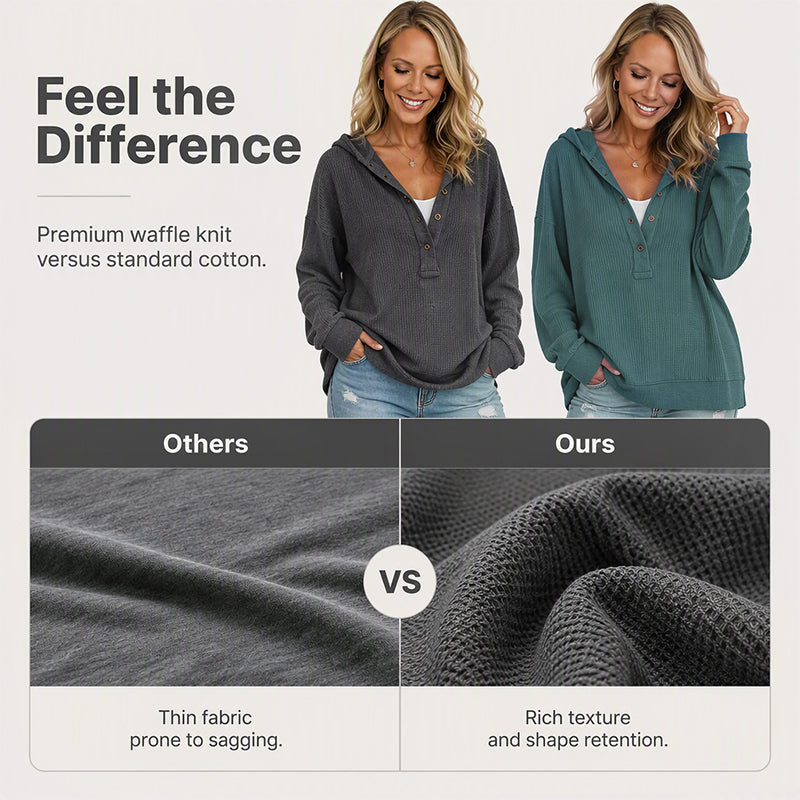 Women's Casual Hoodie Top | Long Sleeve Pullover Sweatshirt for Cozy Everyday Wear & Relaxed Days